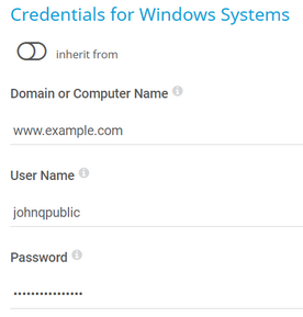 Credentials for Windows Systems
